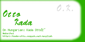 otto kada business card